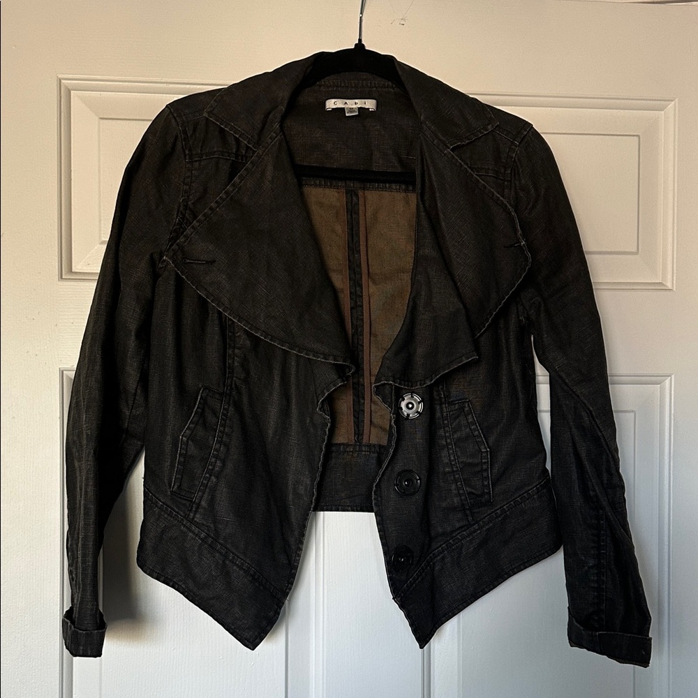 CAbi Black Jean Jacket for Women